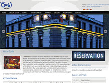 Tablet Screenshot of hotel-cadillac.cz
